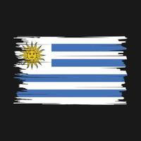 Uruguay vlag borstel vector