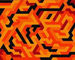vector abstract isometrische Chinese nieuw jaar rood geel en oranje achtergrond