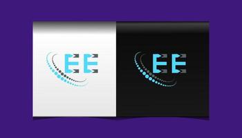 ee brief logo creatief ontwerp. ee uniek ontwerp. vector