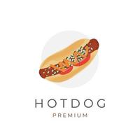 chicago heet hond vector illustratie logo