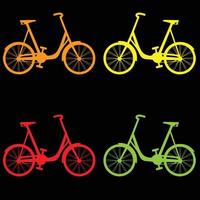 fiets icoon. fiets ras symbool. wielersport ras vlak icoon. fietser teken. weg fietser silhouet. sport- logo vector