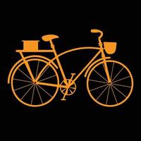 fiets icoon. fiets ras symbool. wielersport ras vlak icoon. fietser teken. weg fietser silhouet. sport- logo vector