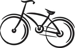 fiets icoon. fiets ras symbool. wielersport ras vlak icoon. fietser teken. weg fietser silhouet. sport- logo vector