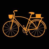 fiets icoon. fiets ras symbool. wielersport ras vlak icoon. fietser teken. weg fietser silhouet. sport- logo vector