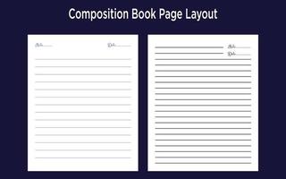 boek Hoes lay-out vector