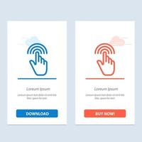 vinger gebaren hand- koppel kraan blauw en rood downloaden en kopen nu web widget kaart sjabloon