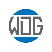 wdg brief logo ontwerp Aan wit achtergrond. wdg creatief initialen cirkel logo concept. wdg brief ontwerp. vector