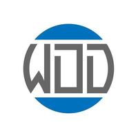 wdd brief logo ontwerp Aan wit achtergrond. wdd creatief initialen cirkel logo concept. wdd brief ontwerp. vector