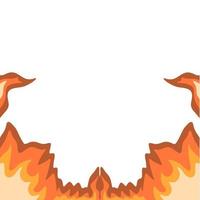 brand of vlam in vlak ontwerp voor achtergrond vector