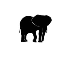 olifant silhouet vector sjabloon