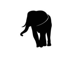 olifant silhouet vector sjabloon