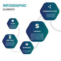 infographic elementen ontwerp sjabloon, bedrijf concept met 4 stappen of opties, kan worden gebruikt voor workflow lay-out, diagram, jaar- rapport, web ontwerp.creatief banier, etiket vector