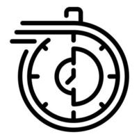 stopwatch rennen icoon, schets stijl vector