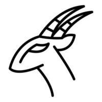 Afrika gazelle icoon, schets stijl vector