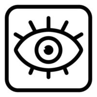 alchimie oog amulet icoon, schets stijl vector
