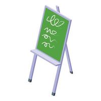 school- bord icoon, isometrische stijl vector