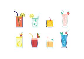 Gratis Mocktail Vector Collectie