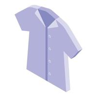 school- uniform overhemd icoon, isometrische stijl vector