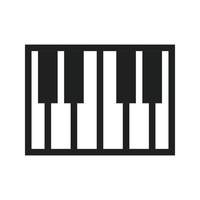 piano vlak grijswaarden icoon vector