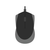 muis vlak grijswaarden icoon vector