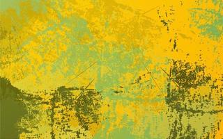 abstract grunge structuur geel en groen kleur achtergrond vector