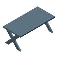 tafel meubilair icoon, isometrische stijl vector