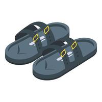 flop sandalen icoon, isometrische stijl vector