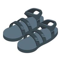 werkzaamheid sandalen icoon, isometrische stijl vector