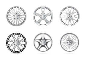 Glanzende legering wielen vector