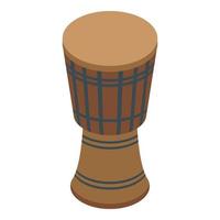 Afrikaanse drums icoon, isometrische stijl vector