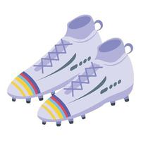Amerikaans voetbal laarzen schoenen icoon, isometrische stijl vector