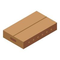 pakket karton doos icoon, isometrische stijl vector