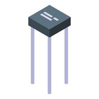 diode icoon, isometrische stijl vector