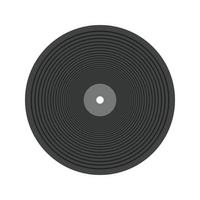 muziek- CD vlak grijswaarden icoon vector