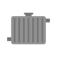 radiator vlak grijswaarden icoon vector