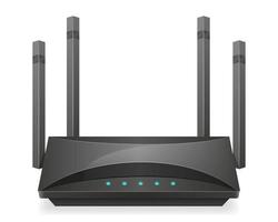 Wifi router voor internet transmissie vector illustratie geïsoleerd Aan wit achtergrond