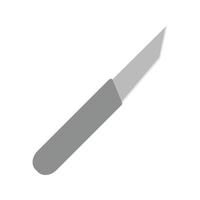 scalpel vlak grijswaarden icoon vector