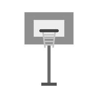basketbal post vlak grijswaarden icoon vector