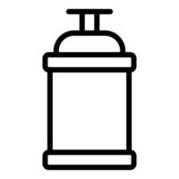 verstuiven fles wassen icoon, schets stijl vector
