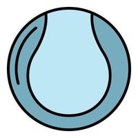 tennis bal icoon kleur schets vector