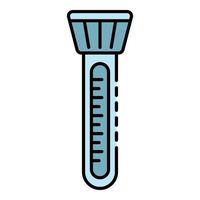 zwembad thermometer icoon kleur schets vector