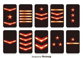 Badge Insignes Military Rank Vectors