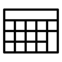 elektrisch rekenmachine icoon, schets stijl vector