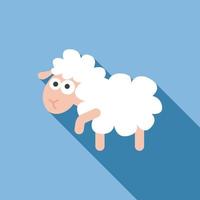 kind schapen icoon, vlak stijl vector