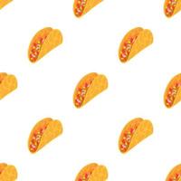 taco patroon naadloos vector