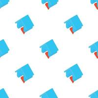 blauw huis patroon naadloos vector