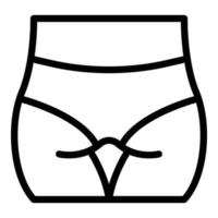 bikini ontharingsmiddel icoon, schets stijl vector