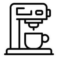 huis koffie machine icoon, schets stijl vector