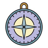 navigatie kompas icoon kleur schets vector