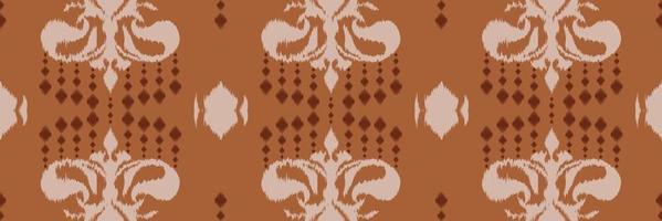 ikat bloemen batik textiel naadloos patroon digitaal vector ontwerp voor afdrukken Saree kurti Borneo kleding stof grens borstel symbolen stalen katoen